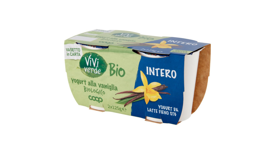 Yogurt Alla Vaniglia Biologico Intero 2 X 125 G
