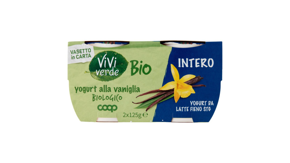 Yogurt Alla Vaniglia Biologico Intero 2 X 125 G