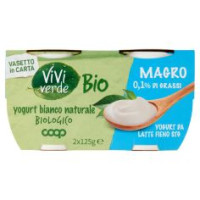 Yogurt Bianco Naturale Biologico Magro 2 X 125 G