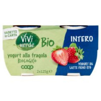 Yogurt Alla Fragola Biologico Intero 2 X 125 G
