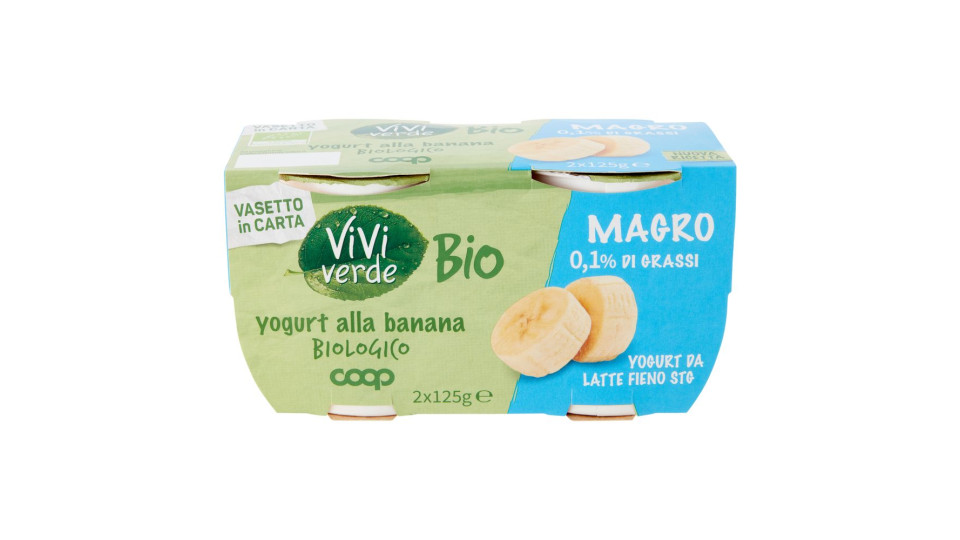 Yogurt Alla Banana Biologico Magro 2 X 125 G