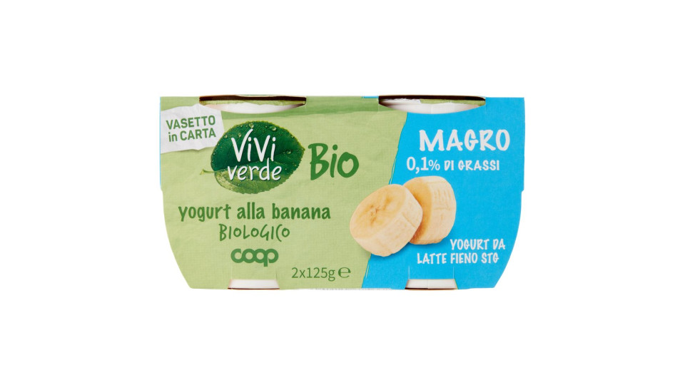 Yogurt Alla Banana Biologico Magro 2 X 125 G