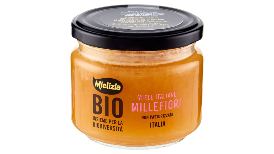 Mielizia Bio Miele Italiano Millefiori Non Pastorizzato 300 G