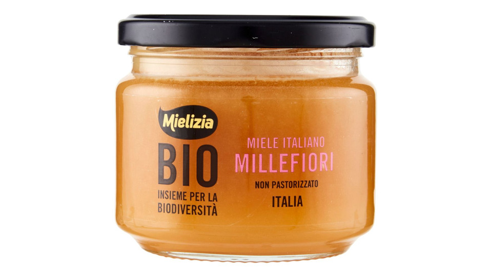 Mielizia Bio Miele Italiano Millefiori Non Pastorizzato 300 G
