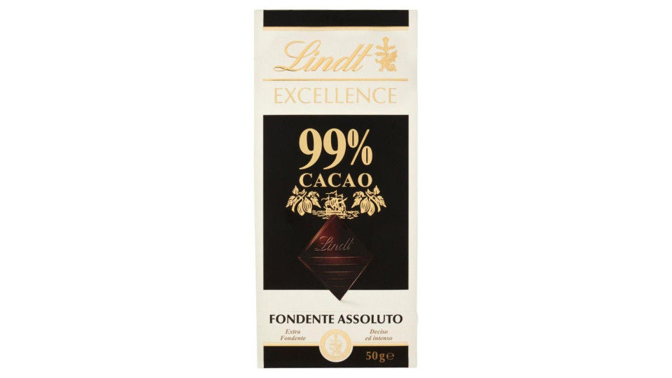 Lindt Excellence Tavoletta Cioccolato Fondente 100% 50 G