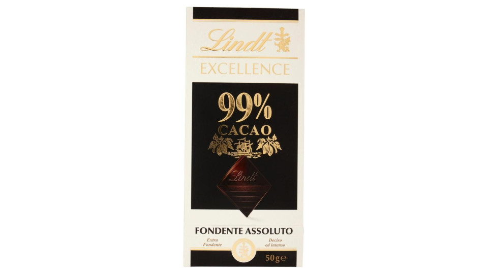 Lindt Excellence Tavoletta Cioccolato Fondente 100% 50 G