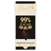 Lindt Excellence Tavoletta Cioccolato Fondente 100% 50 G