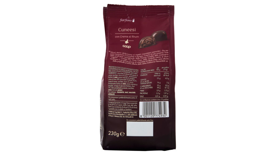 Cuneesi Con Crema Al Rhum 230 G