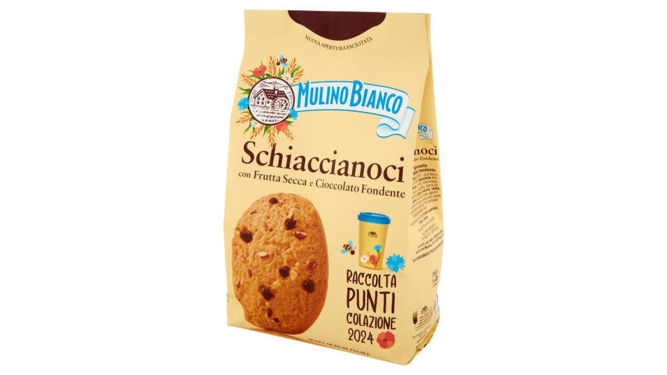 Mulino Bianco Schiaccianoci Biscotti Con Frutta Secca E Cioccolato Fondente 300g
