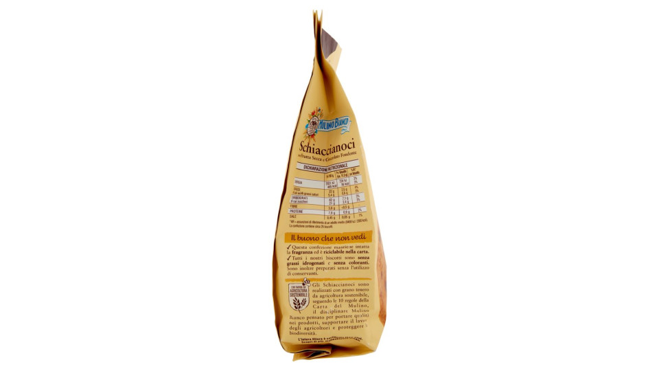 Mulino Bianco Schiaccianoci Biscotti Con Frutta Secca E Cioccolato Fondente 300g