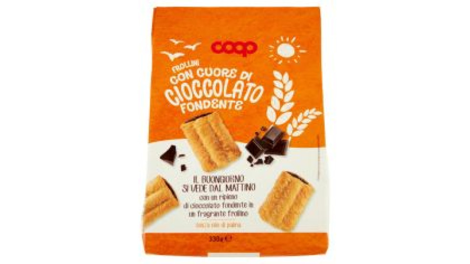 Frollini Con Cuore Di Cioccolato Fondente 330 G