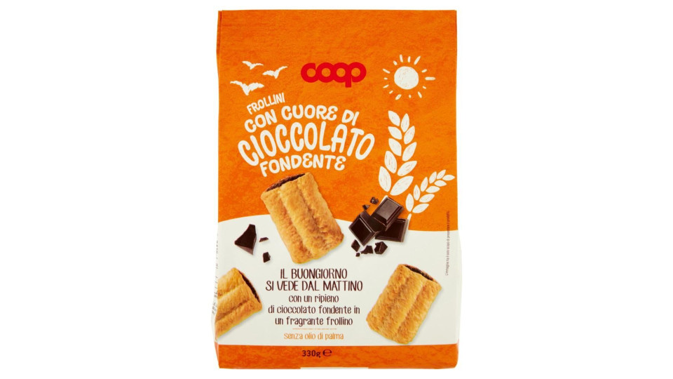 Frollini Con Cuore Di Cioccolato Fondente 330 G