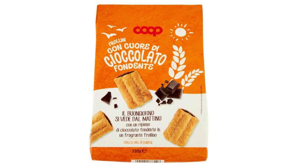 Frollini Con Cuore Di Cioccolato Fondente 330 G