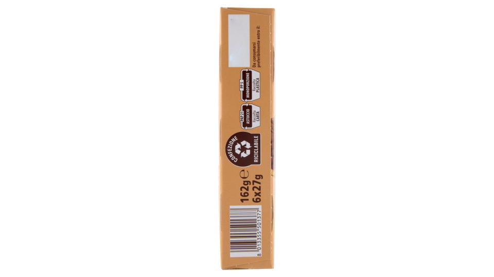 Ringo Snack Biscocioc Con Nocciole 100% Italiane E Cereali Croccanti 6 Porzioni 162g