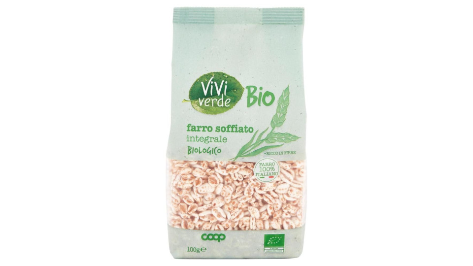 Farro Soffiato Integrale Biologico 100 G