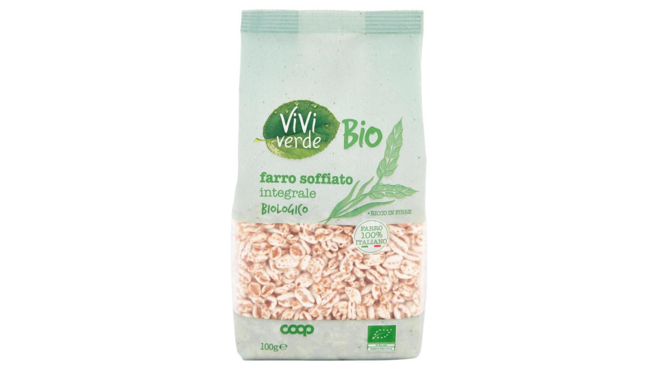 Farro Soffiato Integrale Biologico 100 G