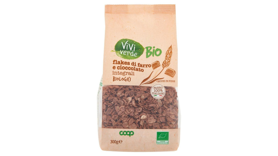 Flakes Di Farro E Cioccolato Integrali Biologici 300 G