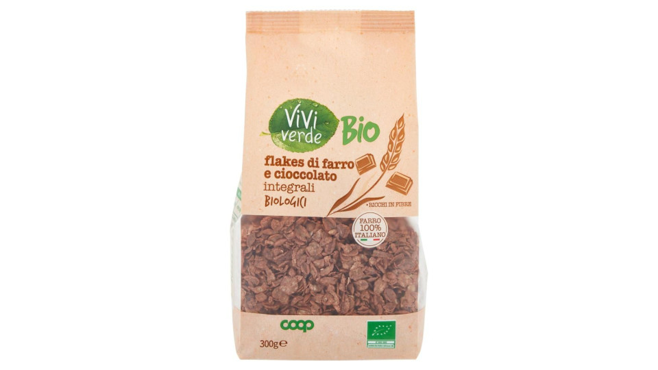 Flakes Di Farro E Cioccolato Integrali Biologici 300 G