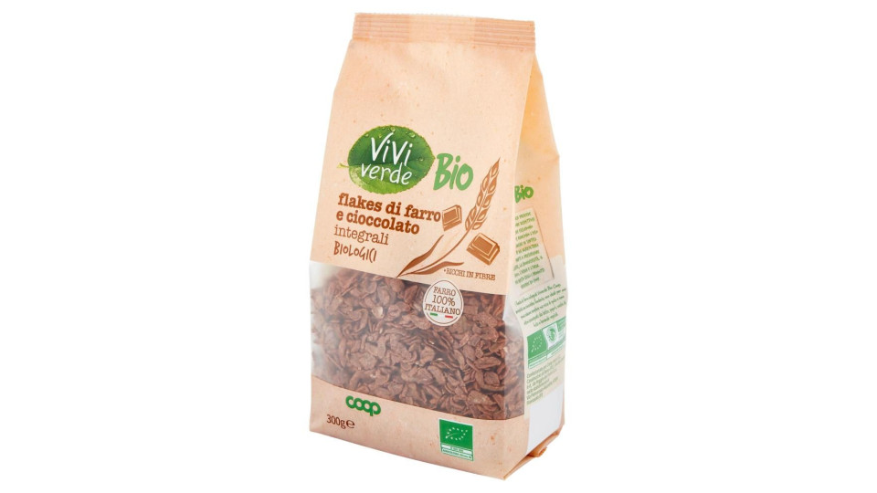 Flakes Di Farro E Cioccolato Integrali Biologici 300 G