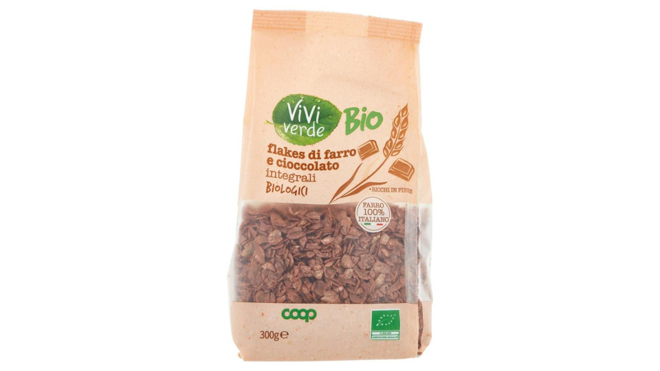 Flakes Di Farro E Cioccolato Integrali Biologici 300 G