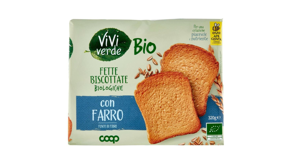 Fette Biscottate Biologiche Con Farro 320 G