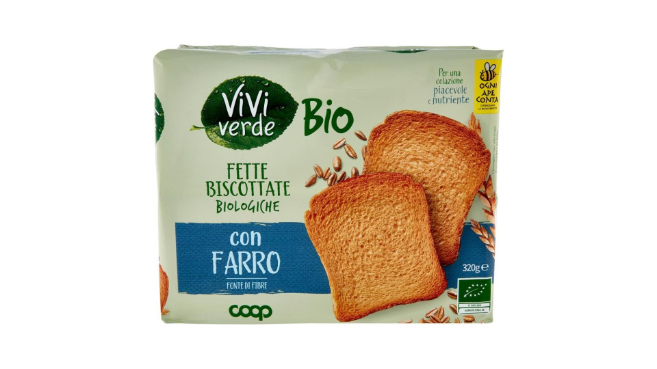 Fette Biscottate Biologiche Con Farro 320 G
