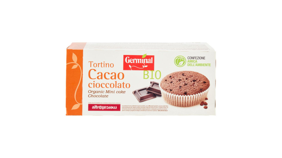 Germinal Bio Tortino Cacao Cioccolato 4 X 45 G