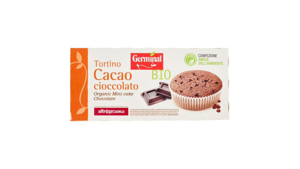 Germinal Bio Tortino Cacao Cioccolato 4 X 45 G