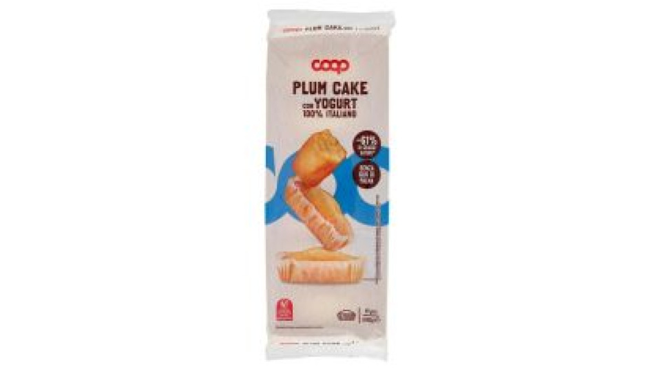 Plum Cake Integrali Con Yogurt 100% Italiano 6 X 33 G