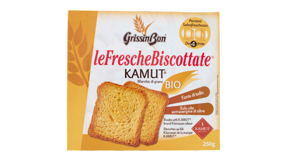 Grissinbon Lefreschebiscottate Integrali Bio 250 G
