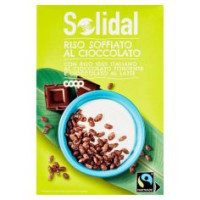 Riso Soffiato Al Cioccolato Con Riso 100% Italiano Al Cioccolato Fondente E Cioccolato Al Latte 375g