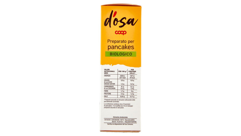 Preparato Per Pancakes Biologico 250 G