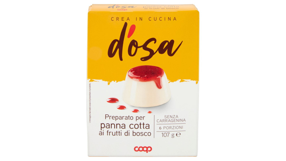 Preparato Per Panna Cotta Ai Frutti Di Bosco 107 G