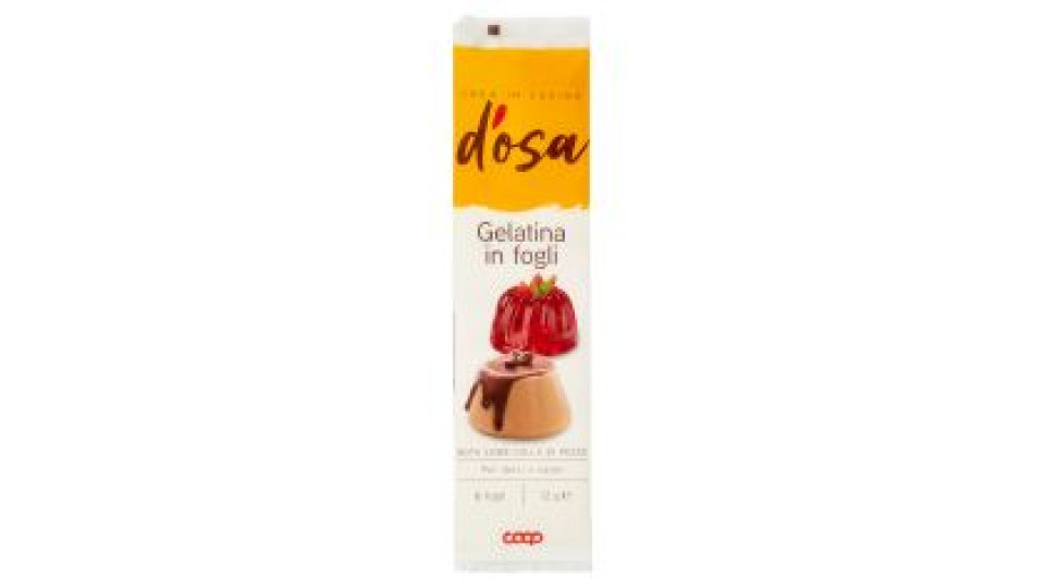 Gelatina In Fogli 6 Fogli 12 G