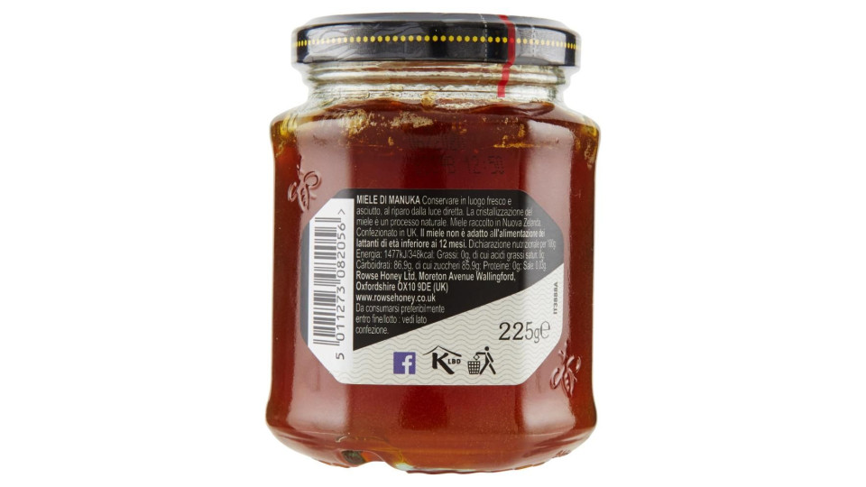 Rowse Authentic New Zealand Manuka Honey 225 G