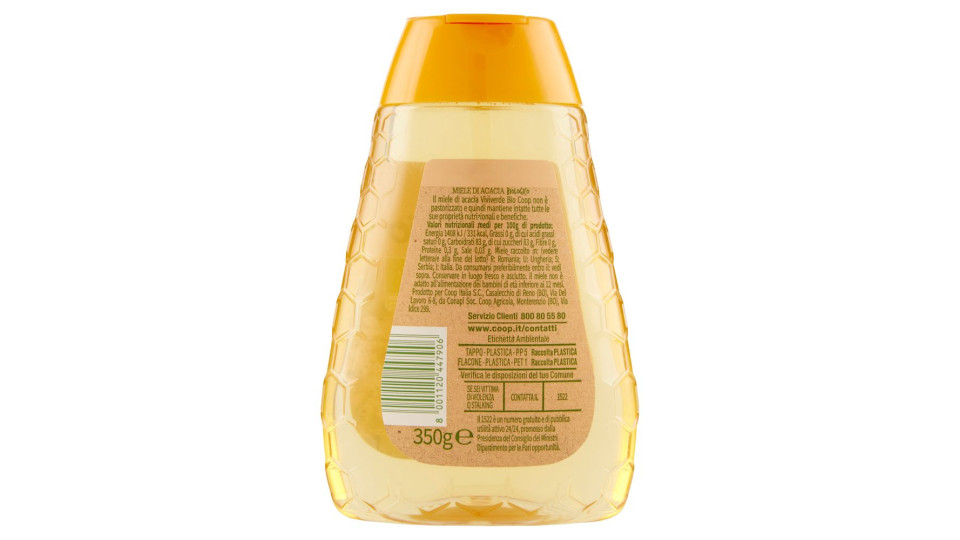 Miele Di Acacia Biologico 350 G