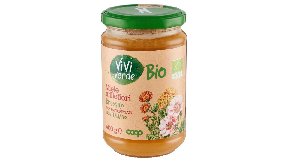Miele Millefiori Biologico 100% Italiano 400 G