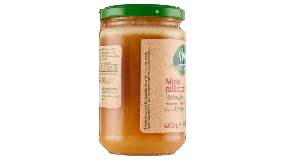 Miele Millefiori Biologico 100% Italiano 400 G
