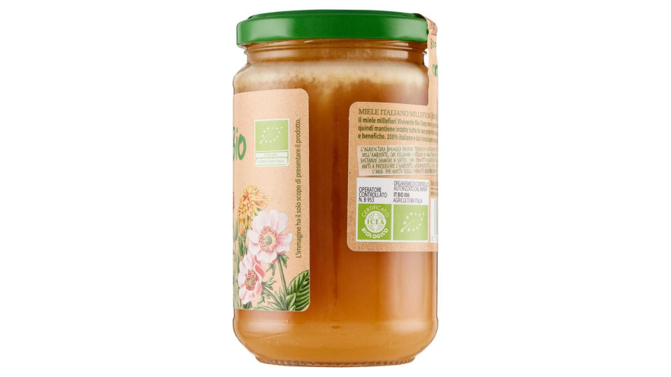 Miele Millefiori Biologico 100% Italiano 400 G