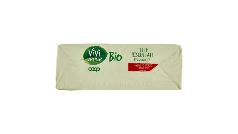 Fette Biscottate Biologiche Con Malto D'orzo E Farina Di Tipo 2 320 G