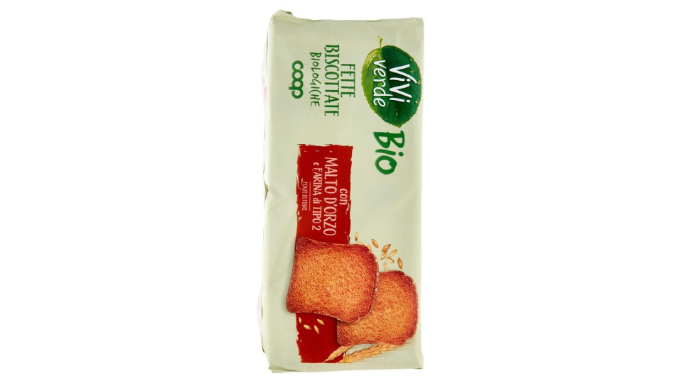 Fette Biscottate Biologiche Con Malto D'orzo E Farina Di Tipo 2 320 G