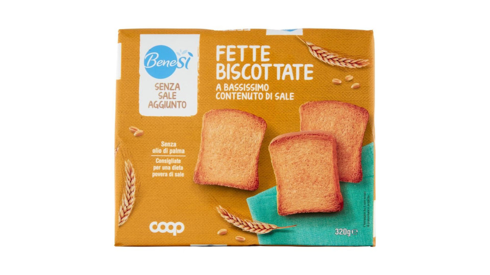 Senza Sale Aggiunto Fette Biscottate A Bassissimo Contenuto Di Sale 320 G