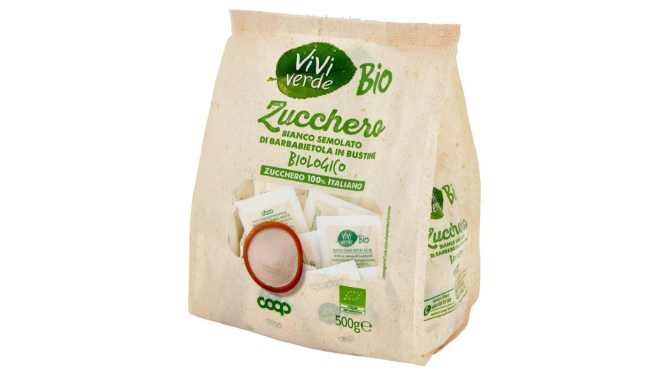 Zucchero Bianco Semolato Di Barbabietola In Bustine Biologico 500 G