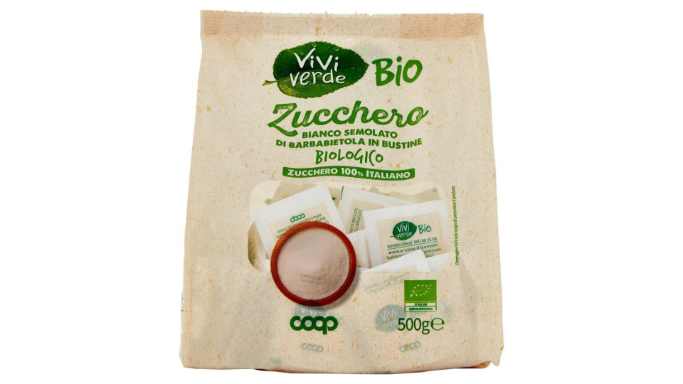 Zucchero Bianco Semolato Di Barbabietola In Bustine Biologico 500 G