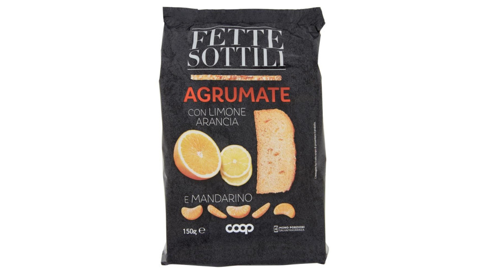 Fette Sottili Agrumate Con Limone, Arancia E Mandarino 150 G