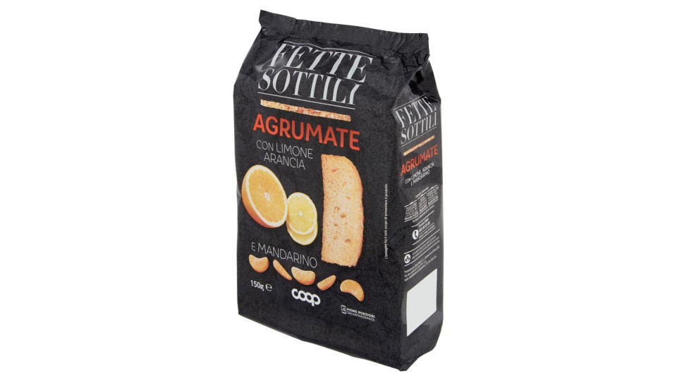 Fette Sottili Agrumate Con Limone, Arancia E Mandarino 150 G