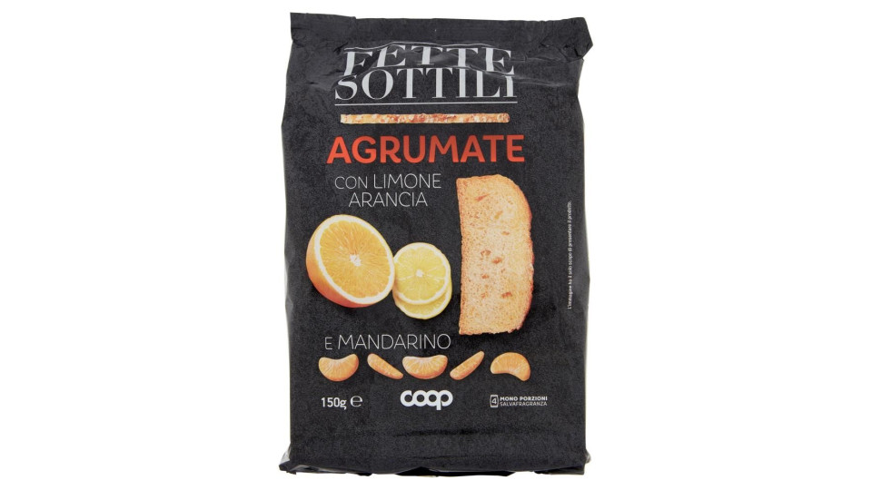 Fette Sottili Agrumate Con Limone, Arancia E Mandarino 150 G