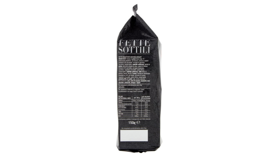 Fette Sottili Agrumate Con Limone, Arancia E Mandarino 150 G