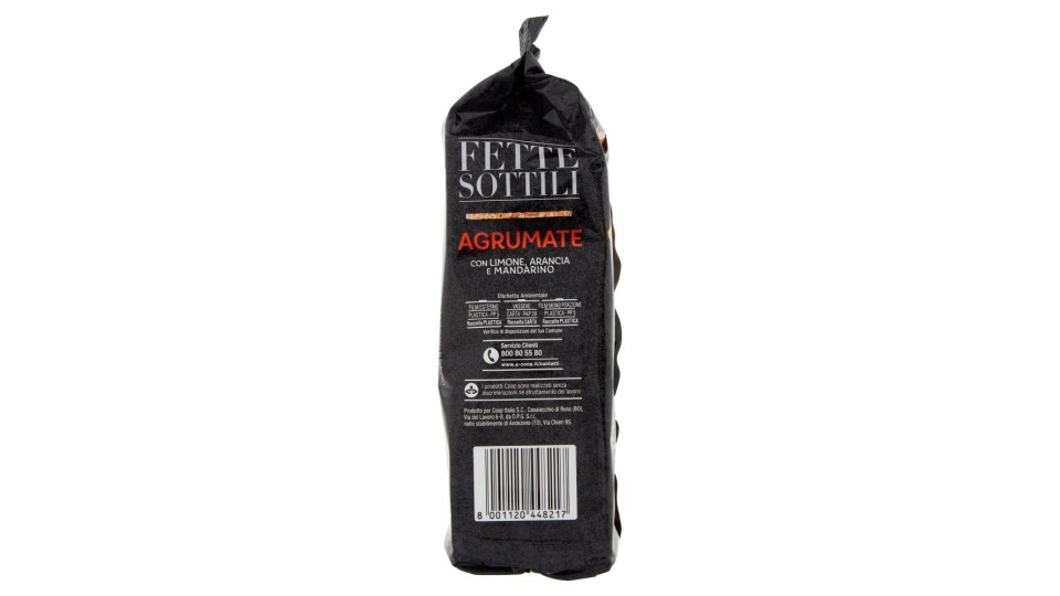 Fette Sottili Agrumate Con Limone, Arancia E Mandarino 150 G