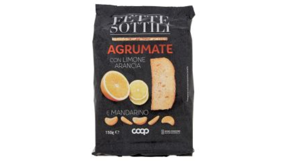 Fette Sottili Agrumate Con Limone, Arancia E Mandarino 150 G